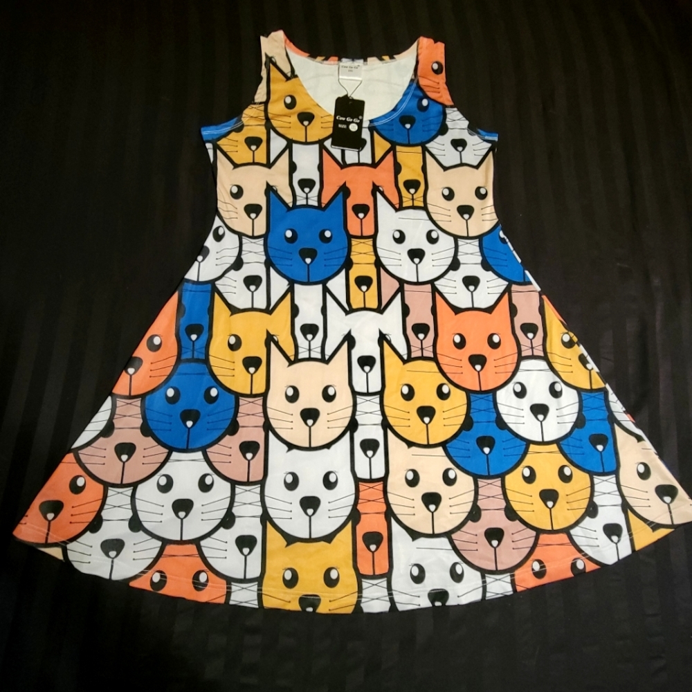*NWT* Cow Go Go Cat Dress
